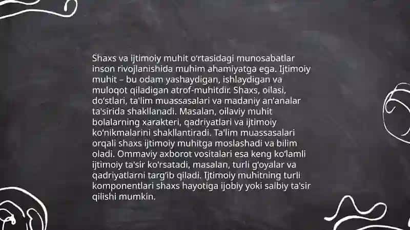 Shaxs shakilanishi va ijtimoiy xulq atvor tushunchasi 4