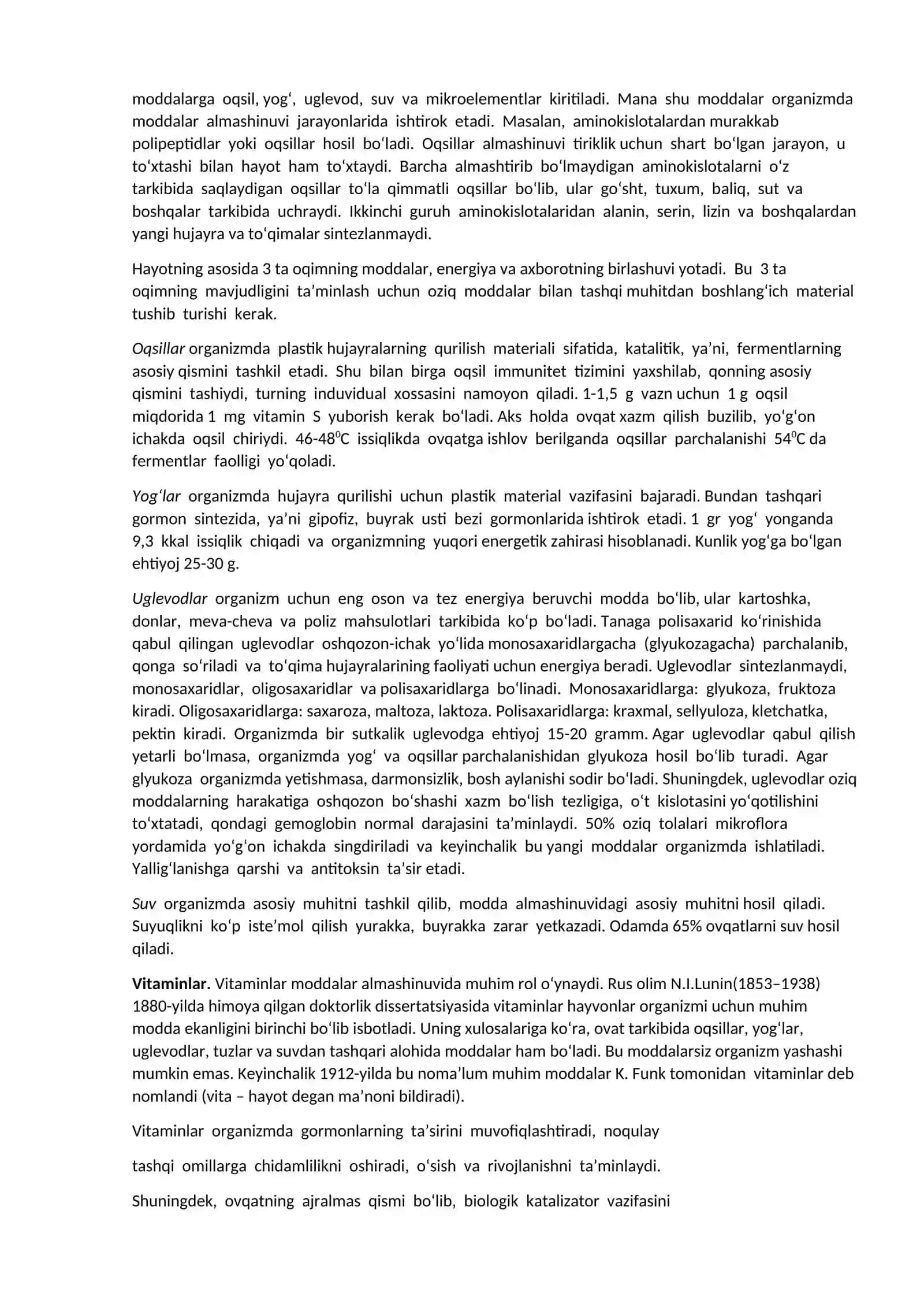Ovqаtlаnish va rivojlanishga ta’siri 4