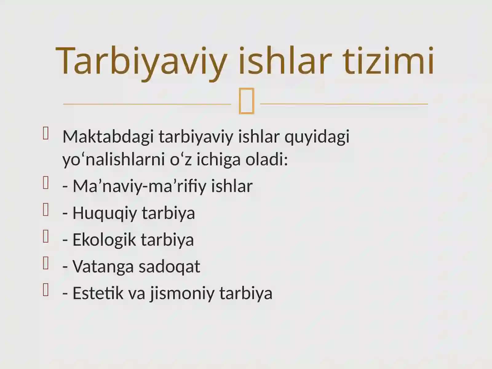 Maktabdagi tarbiyaviy ishlari tizimida sinf rahbari ishini takomillashtirish 4