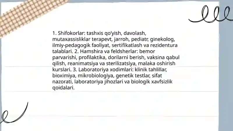 Kasblaaring turkumlari, bo'limlari, guruhlari 4