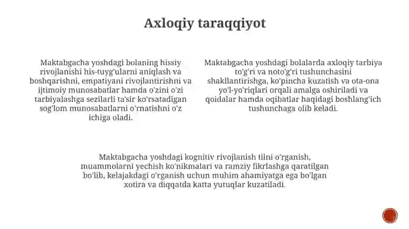 Maktabgacha yosh davrda psixik rivojlanish 4