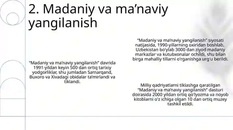 Mustaqil O‘zbekiston Respublikasi tashkil topishining tarixiy ahamiyati 4