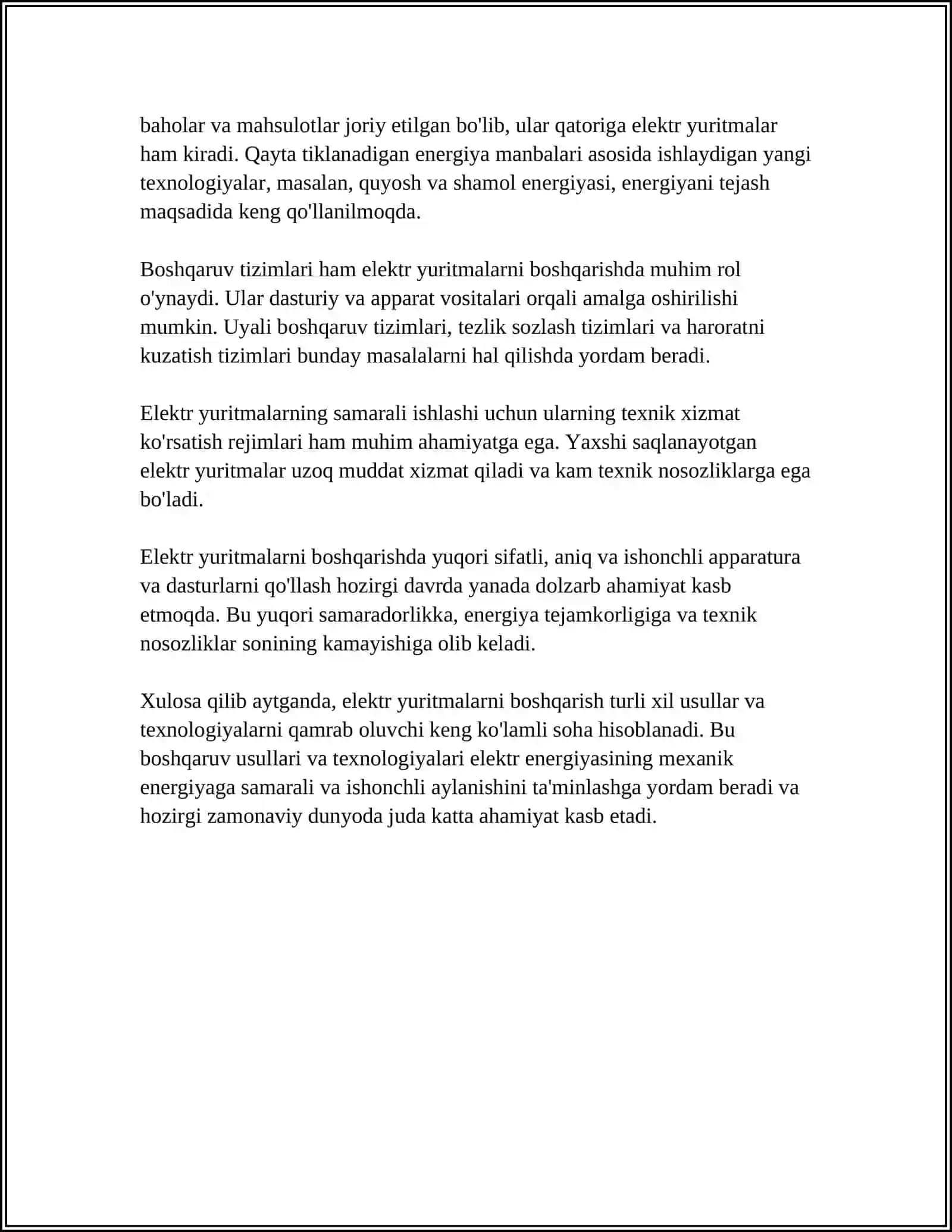 ELAKTR YURITMALARNI BOSHQARISHNING ANANAVIY VA ZAMONAVIY USULLARINI SOLISHTIRISH 4
