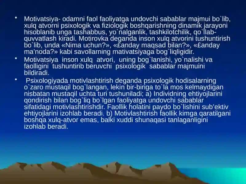 Motivatsiya haqida tushuncha 4