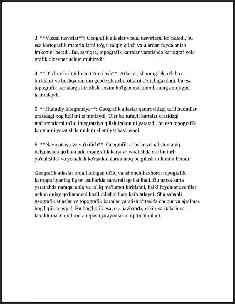 Geografik atlaslar va ularning ahmiyat 4