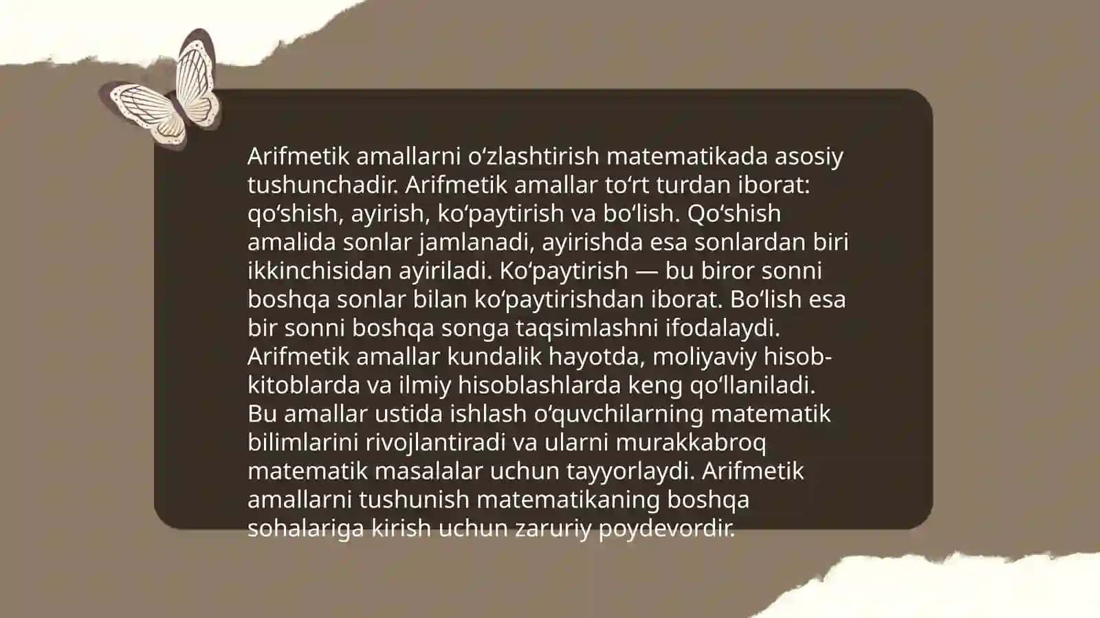 To'rtinchi sinf matematika darsligining tahlili 4