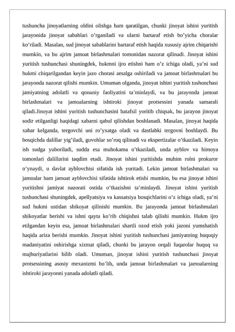 Jinoyat ishini yuritishda ishtirok etuvchi jamoat birlashmalari, jamoalar va ularning vakillari 4