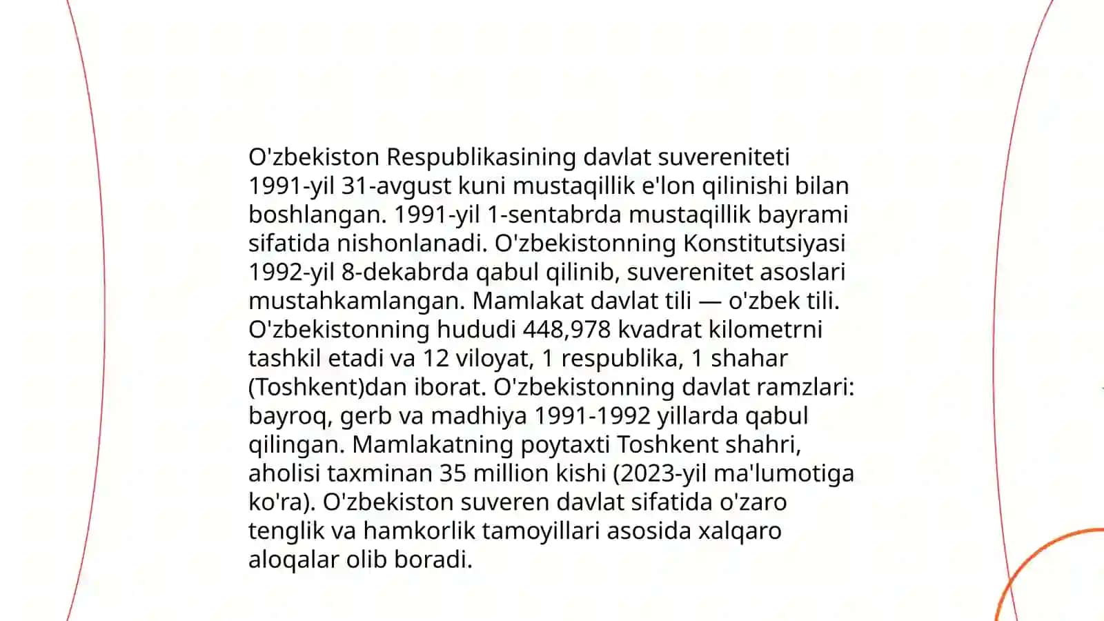 O'zbekistonning o'ziga xos istiqlol va tarqqiyot yoʼli 4