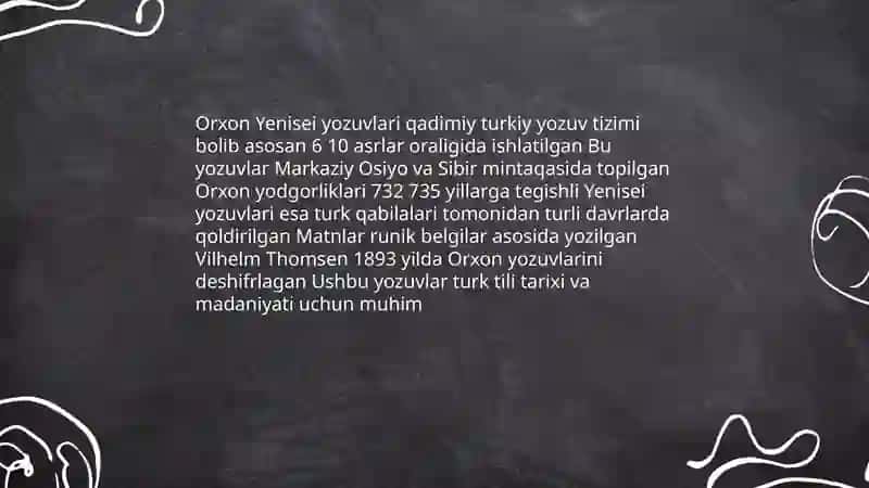 Oʻzbek yozuvlari tarixidan mavzusida material tayyorlash 4