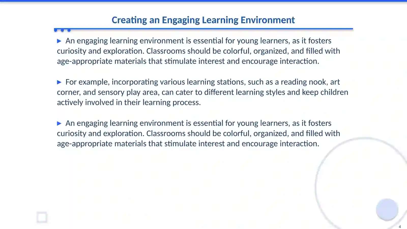 Teaching Very Young Learners (Ages 3-6): Special Considerations 4