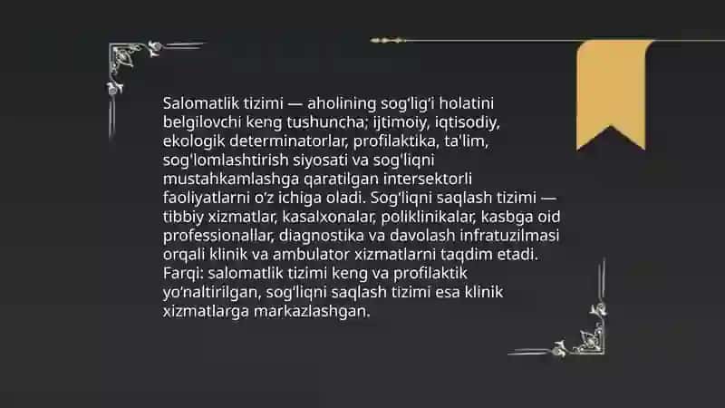 Salomatlik tizimli tushuncha sifatida 4