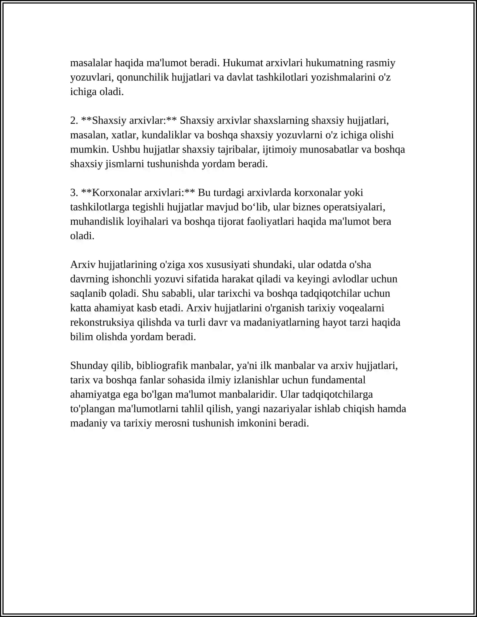 O'RTA OSIYONING QADIMGI DAVRI TARIXIGA OID ADABIYOTLAR BIBLIOGRAFIYASI RO'YHATI 4