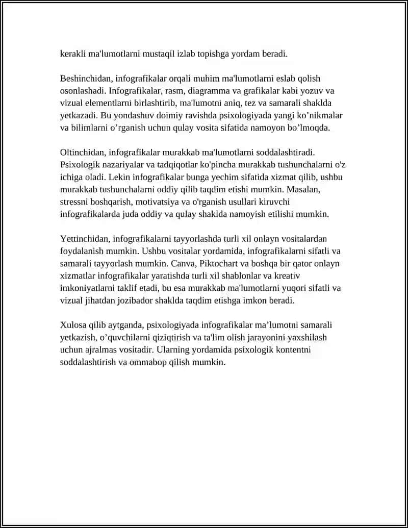 PSIXOLOGIYADA INFOGRAFIYADAN YARASHI ONLAYN VOSITALARDAN FOYDALANISH 4