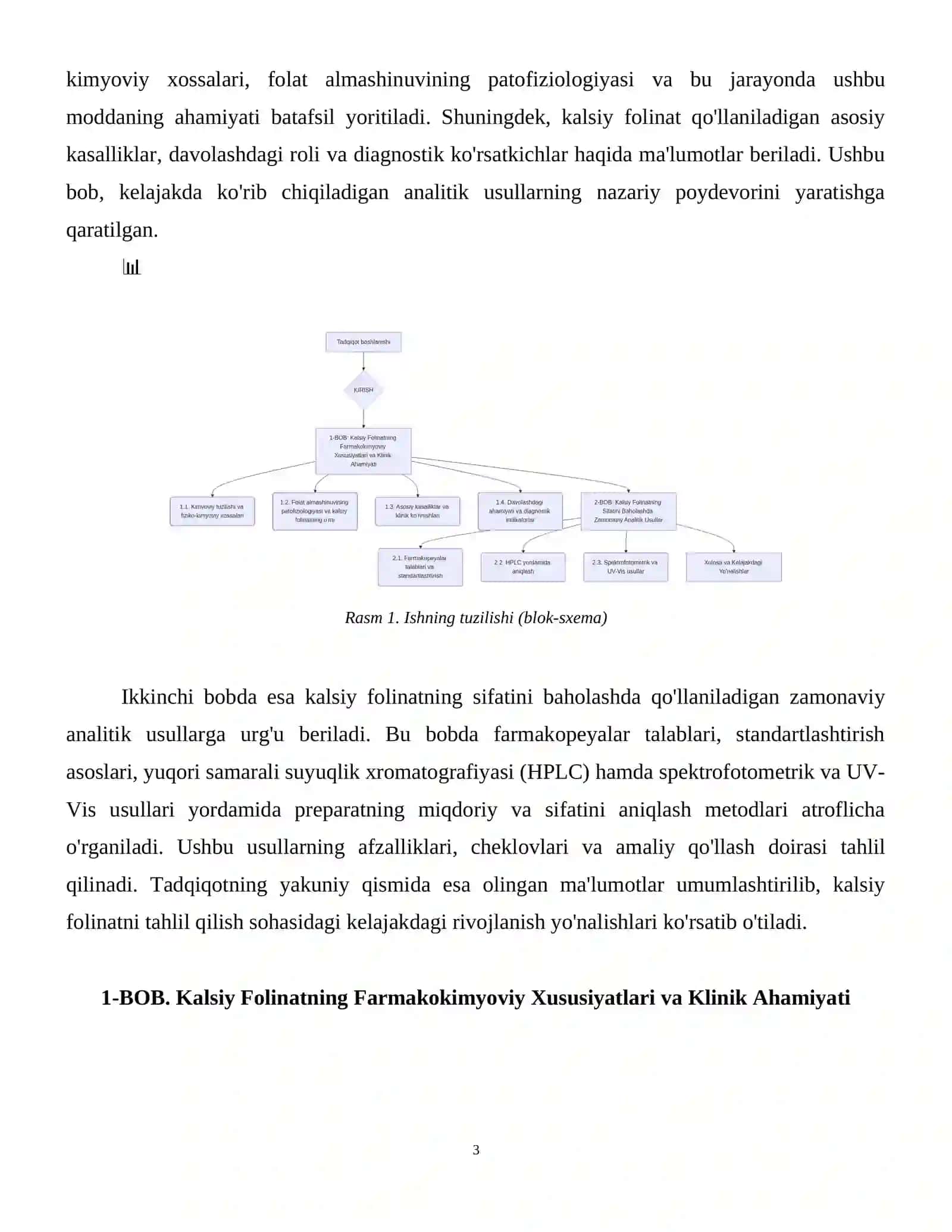 Kalsiy folinat dori moddasining tahlil usullari 4