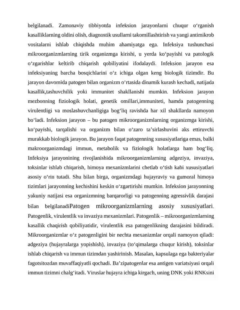 Umumiy infeksion jarayon haqida tushuncha 4