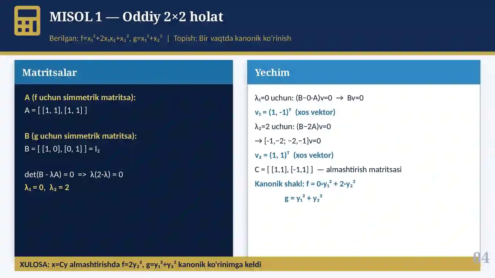 Kvadratik Formalar 4