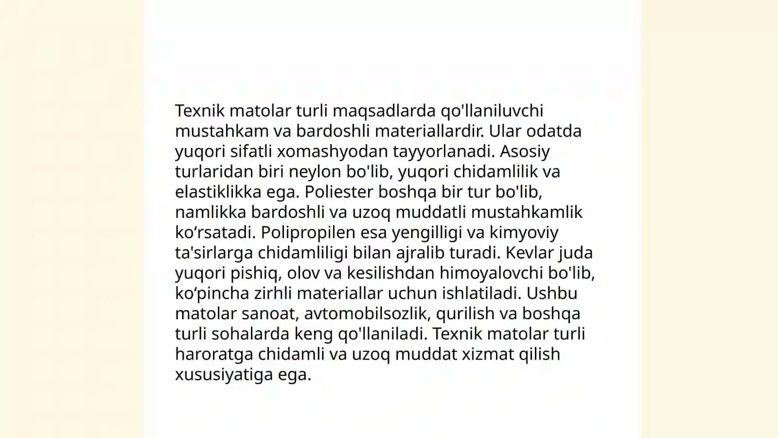 Texnik matolar 4