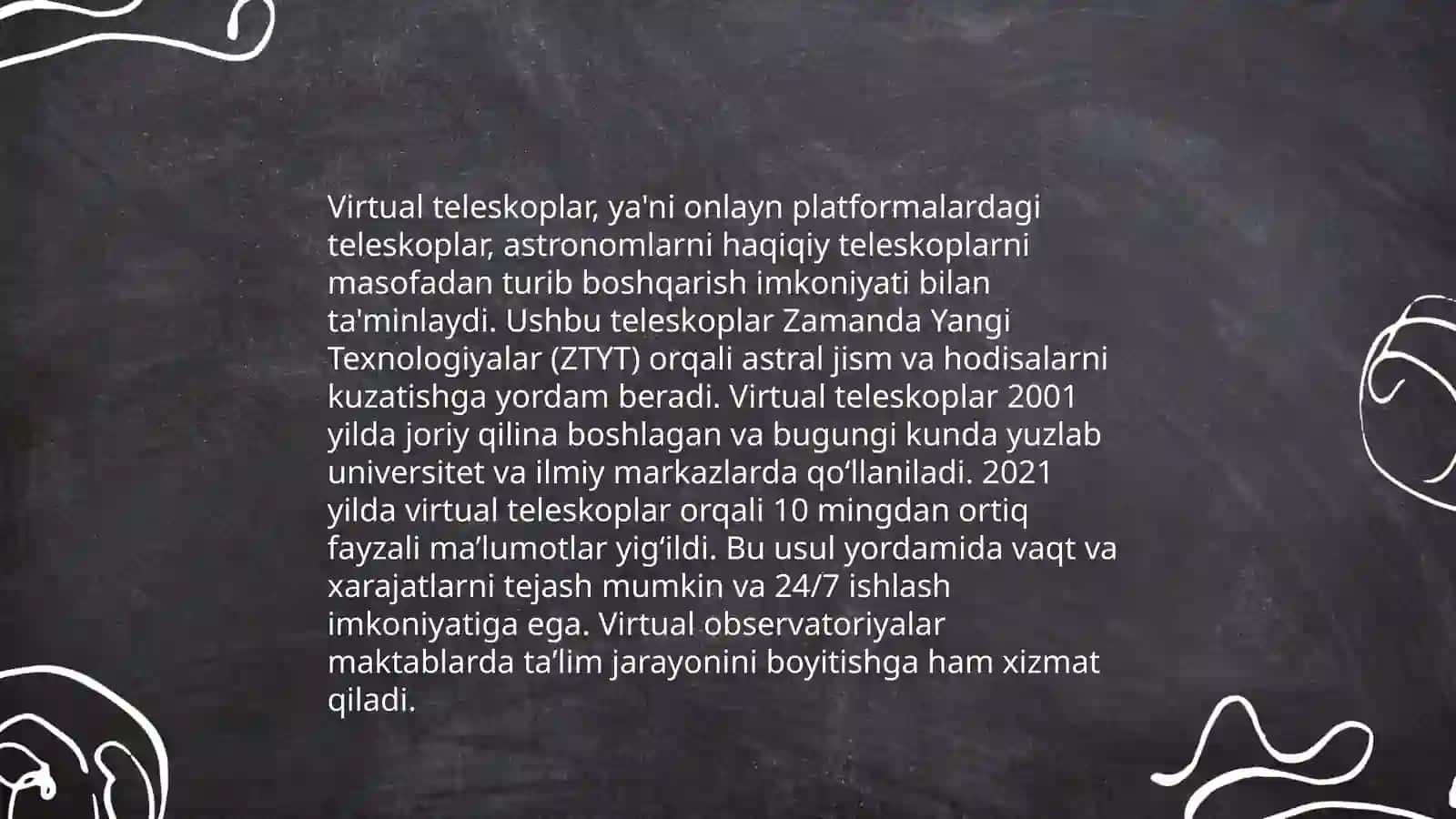Astronomiya o’qitishda zamonaviy kompyuter va dasturiy mahsulotlardan foydalanish usullari 4