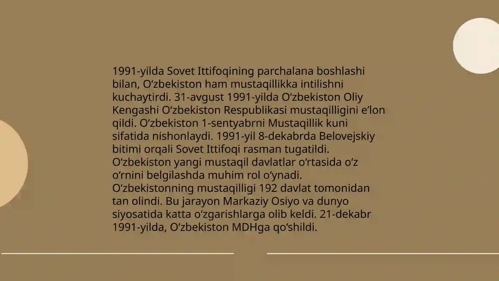 Mustaqillik arafasida O'zbekistondagi ijtimoiy-siyosiy jarayonlar 4