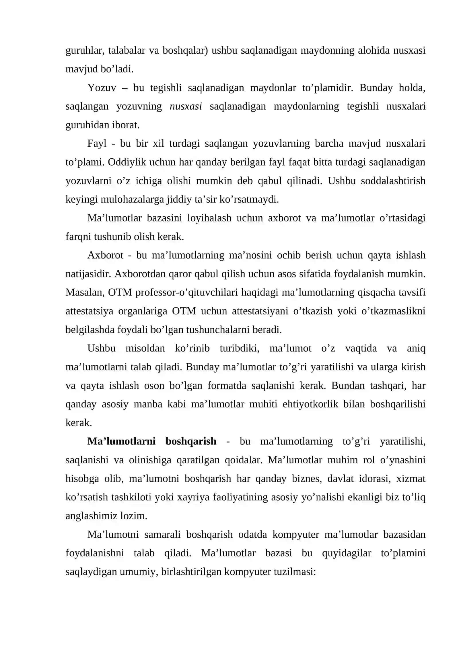 Mehmonxona malumotlar bazasini loyihalash mavzusida 4