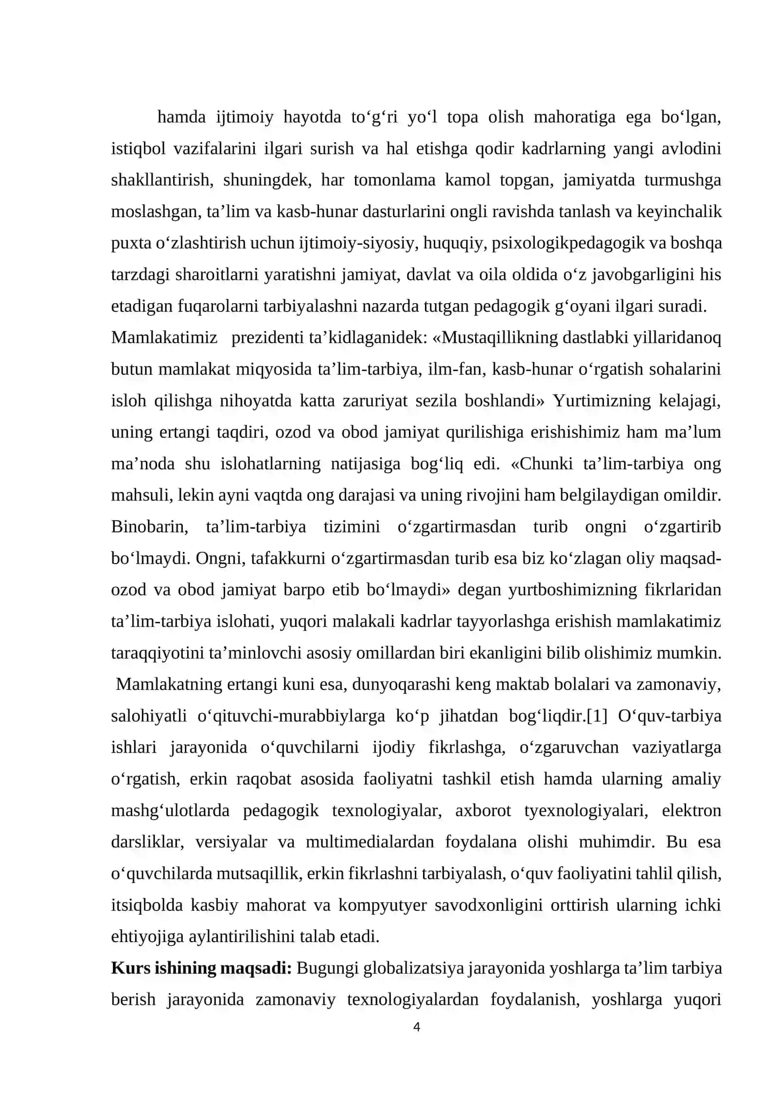 Boshlanĝich ta'limda guruh jamoasini tashkil etish va uni tarbiyalash metodikasi 4