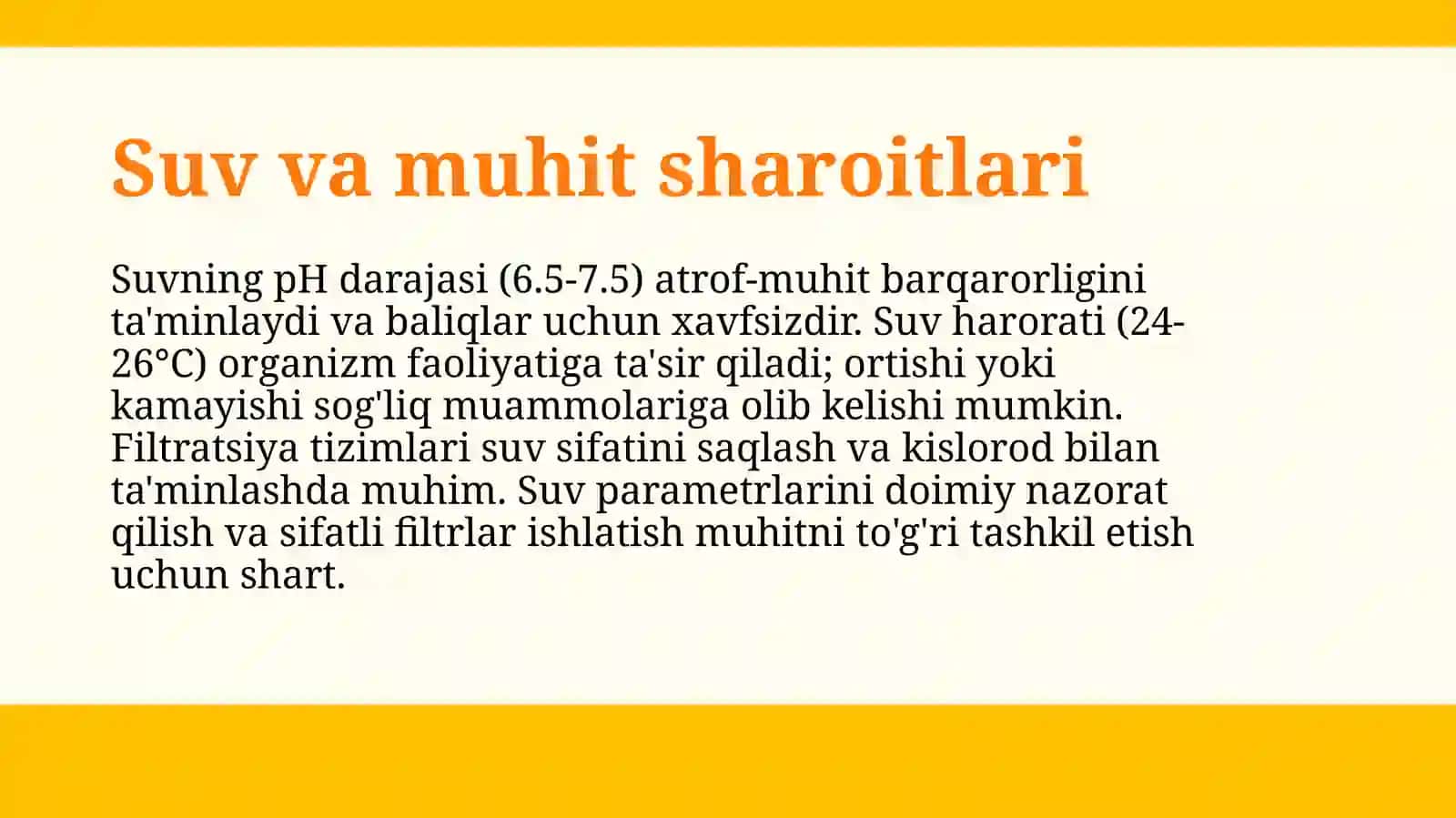 Akvarium vaterrariumda yashovchilarni parvarish qilishning shart sharoitlarini o'rganish 4