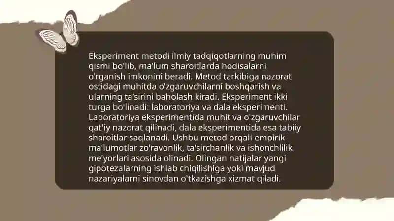 Psixologiya fanining tadqiqot metodlari 4