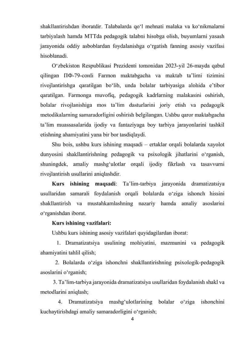 Dramatizatsiya usullari orqali bolalar o'ziga ishonchini kuchaytirish 4