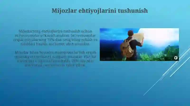 Turizmda xizmat sifati va mijozlar qoniqishini oshirish strategiyalari 4
