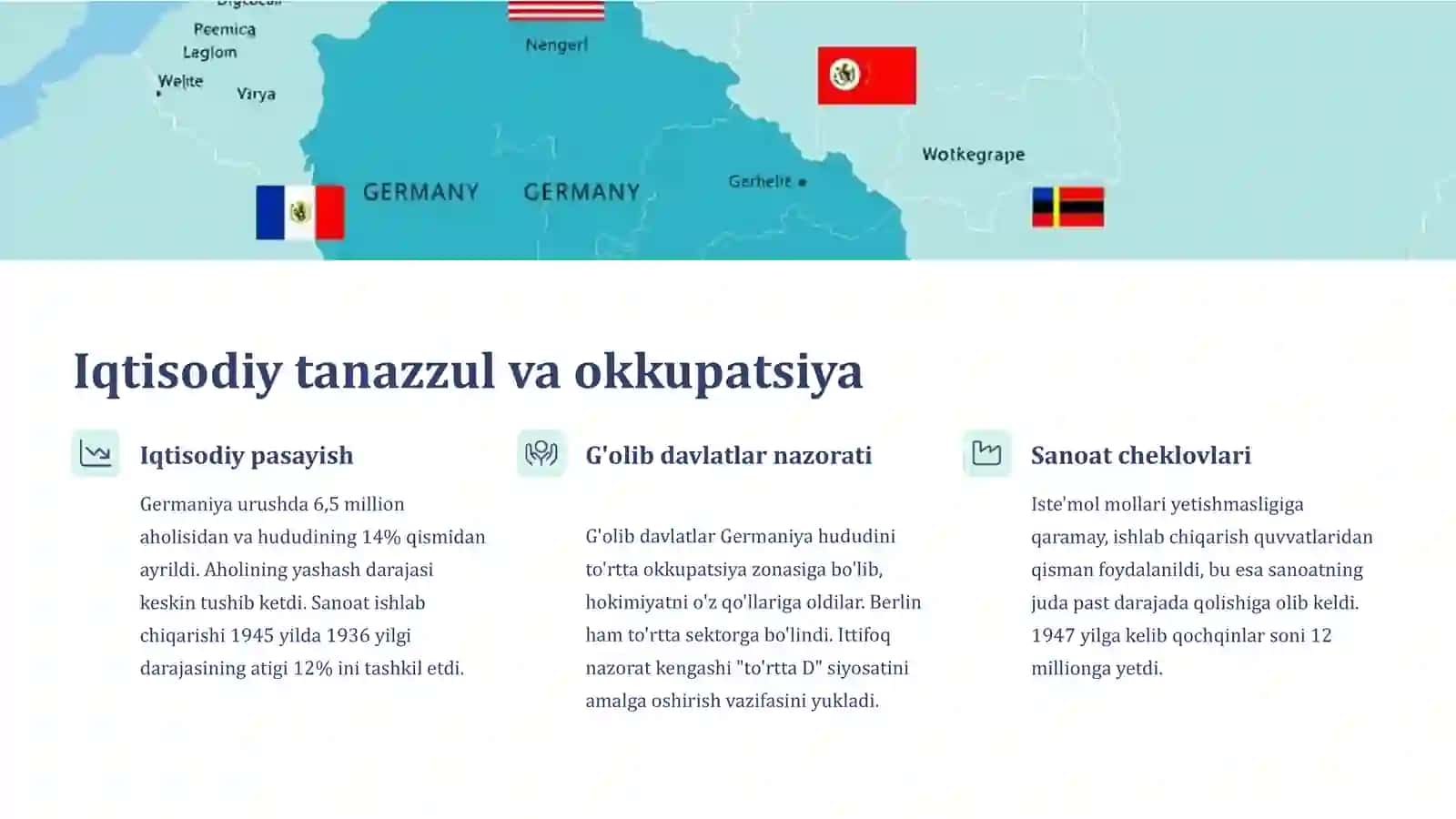 1945-1970 yillarda Germaniya: Urushdan keyingi tiklanish va bo'linish 4
