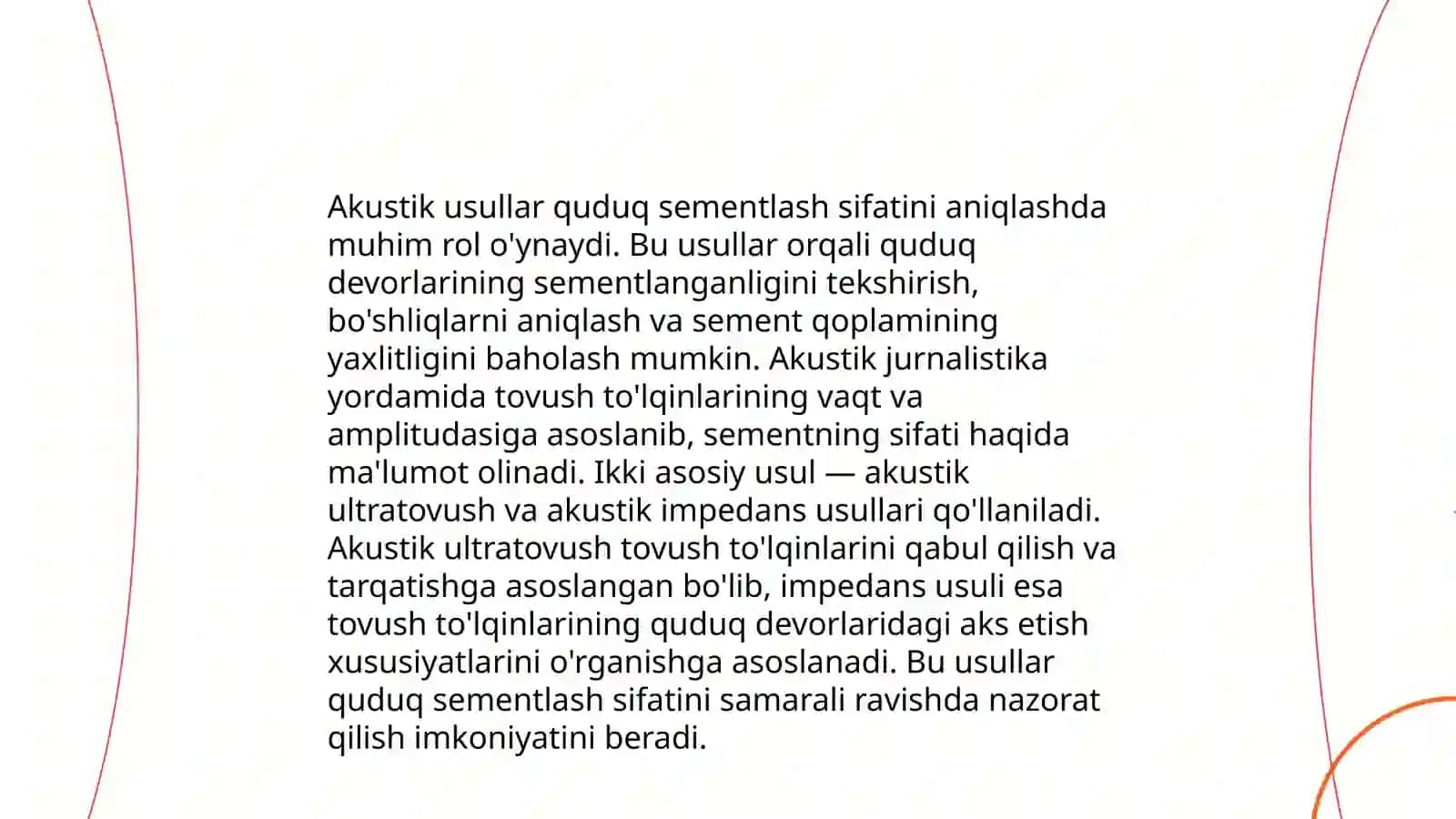 Radioaktiv va akustik usullar yordamida quduqni sementlash sifatini aniqlash 4