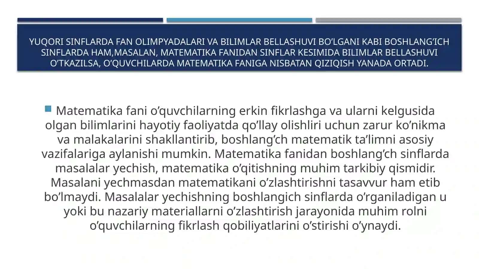 Boshlang'ich sinflar dasturiy belgilangan 4