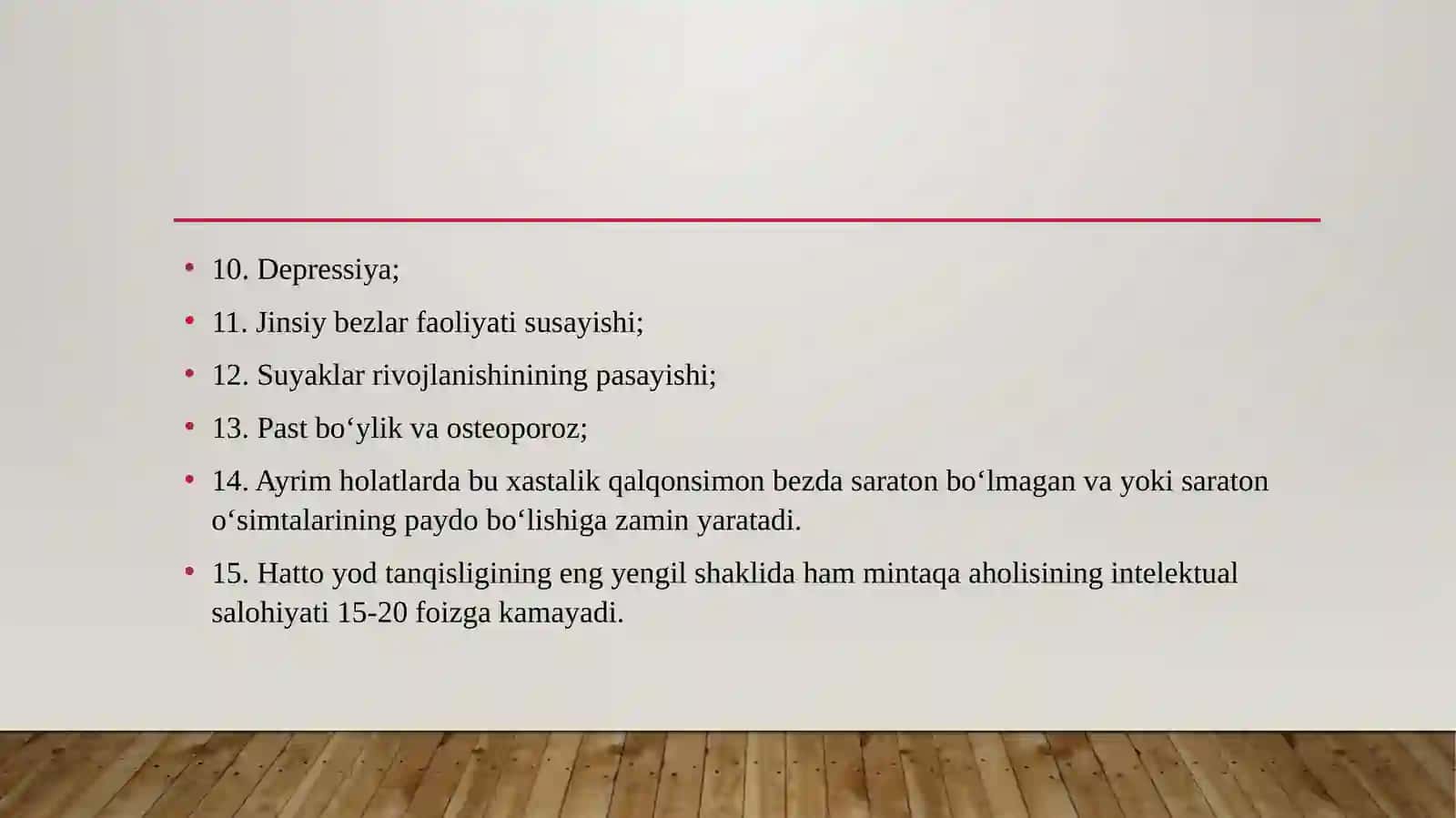 Endemik buqoq biokimyo 13-mavzu 4