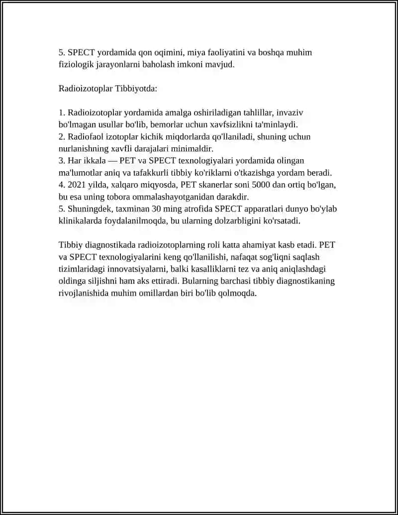YADRO KIMYOSINING TIBBIYOTDAGI O'RNI 4