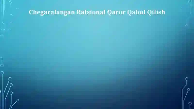 Rahbariyatdagi qaror qabul qilish uslublari 4