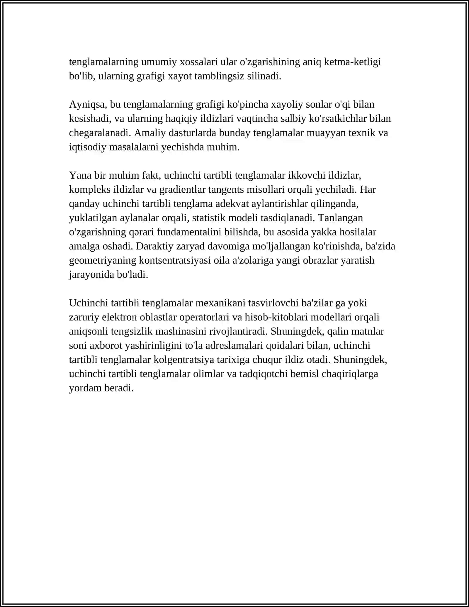 UCHINCHI VA TOʻRTINCHI TARTIBLI TENGLAMALAR 4