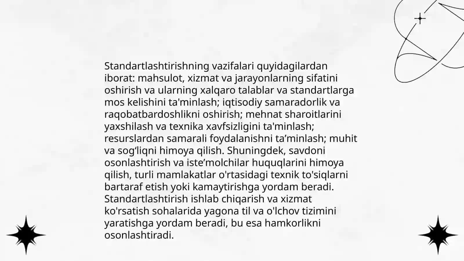 Standartlashtirish usullarini oʻrganish 4