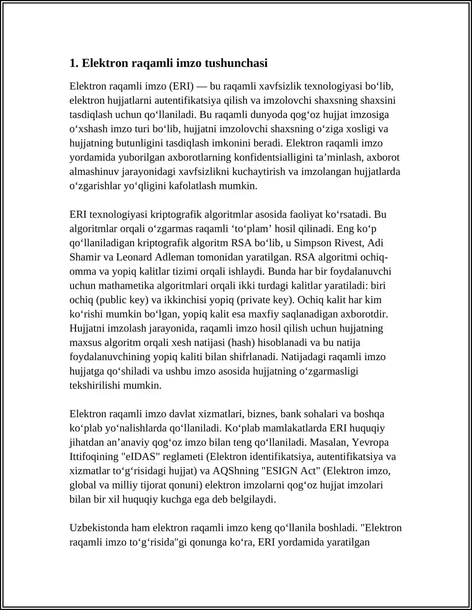 ELEKTRON RAQAMLI IMZODA XESH FUNKSIYALAR QO'LLANILISHI 4