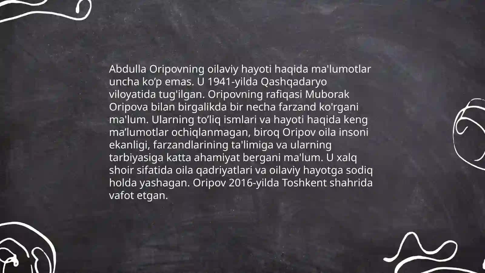 Abdulla oripov hayoti va ijodi 4