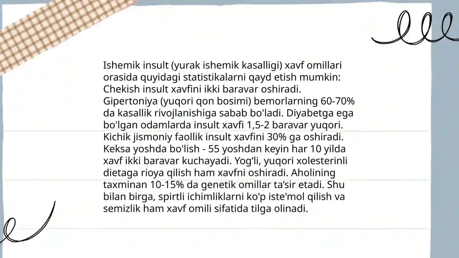 Ishemik insult sababchilari 4