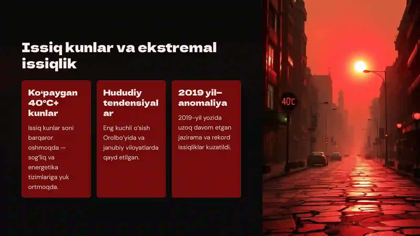 Iqlim o‘zgarishi: O‘zbekiston duch kelayotgan global tahdid 4