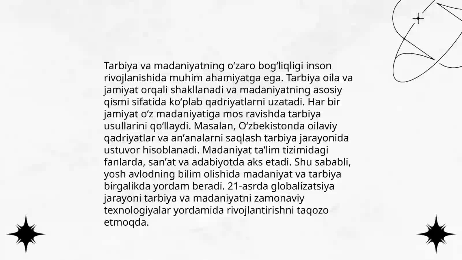 Tarbiya ijtimoiy-tarixiy zarurat sifatida Tõlayeva Aziza 4