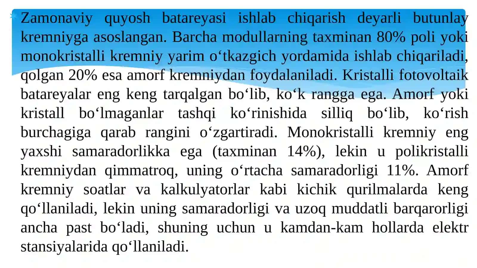Amorf kremniy quyosh modullari 4