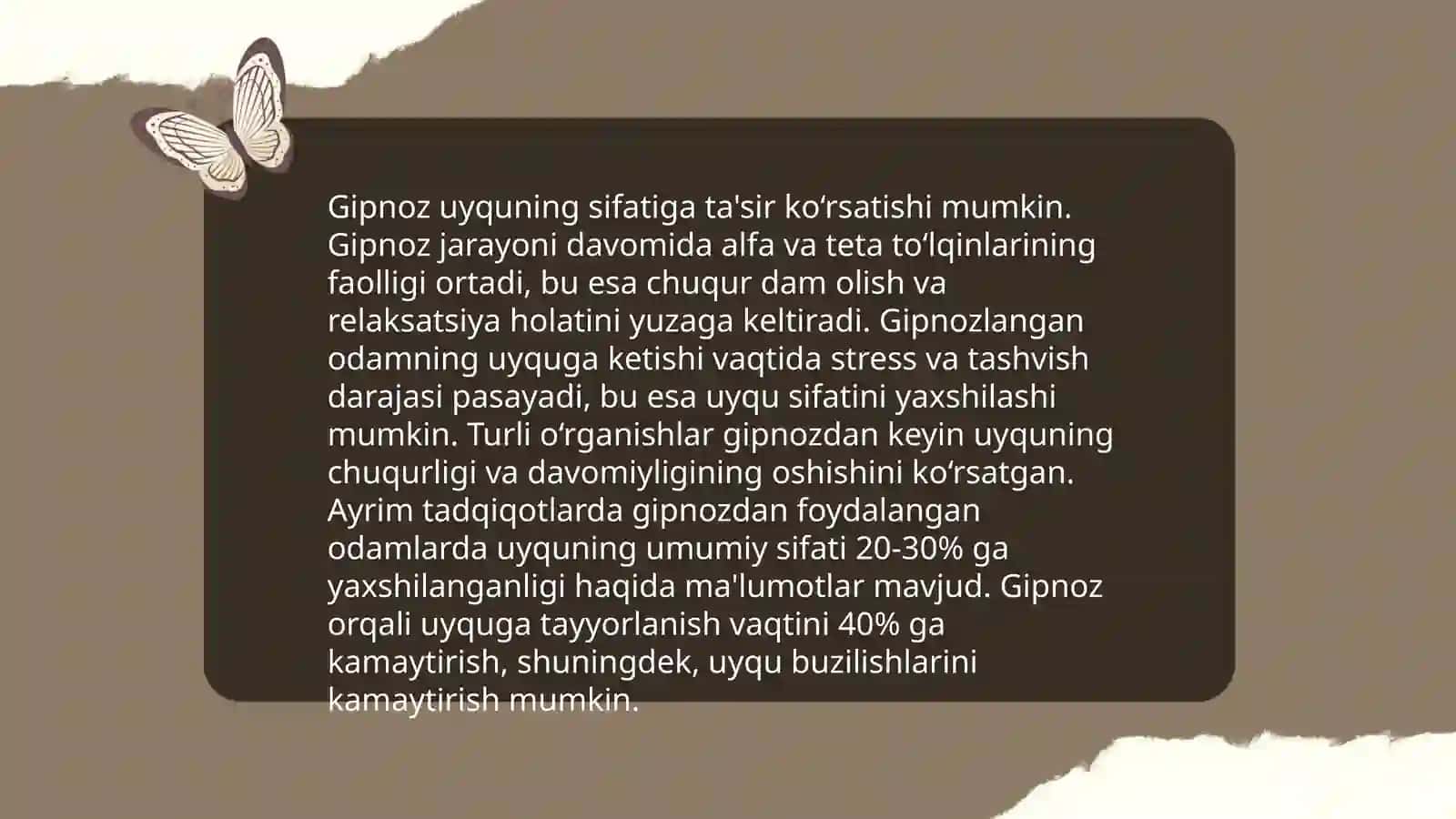 Uyqu tush koʻrish va gipnoz,uyqu gigiyenasi 4
