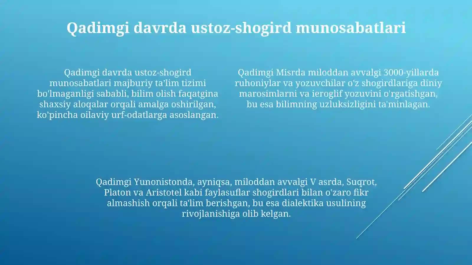 Ustoz-shogird munosabatlari 4
