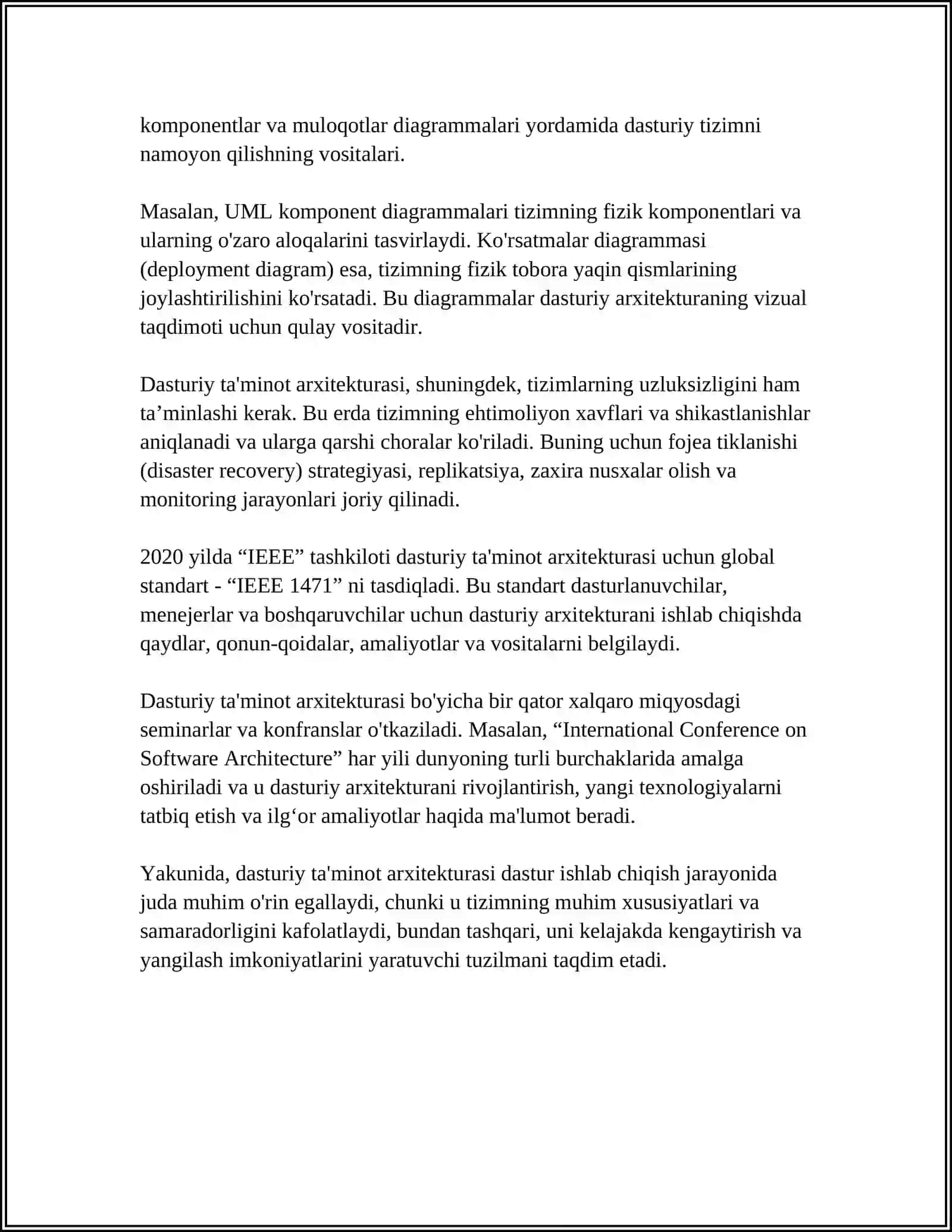 MOLOYAVIY AMALIYOTDA QÕLLANILADIGAN DASTURIY TA'MINOTLAR VA ULARNING ISHLASH TEXNALOGIYASI 4