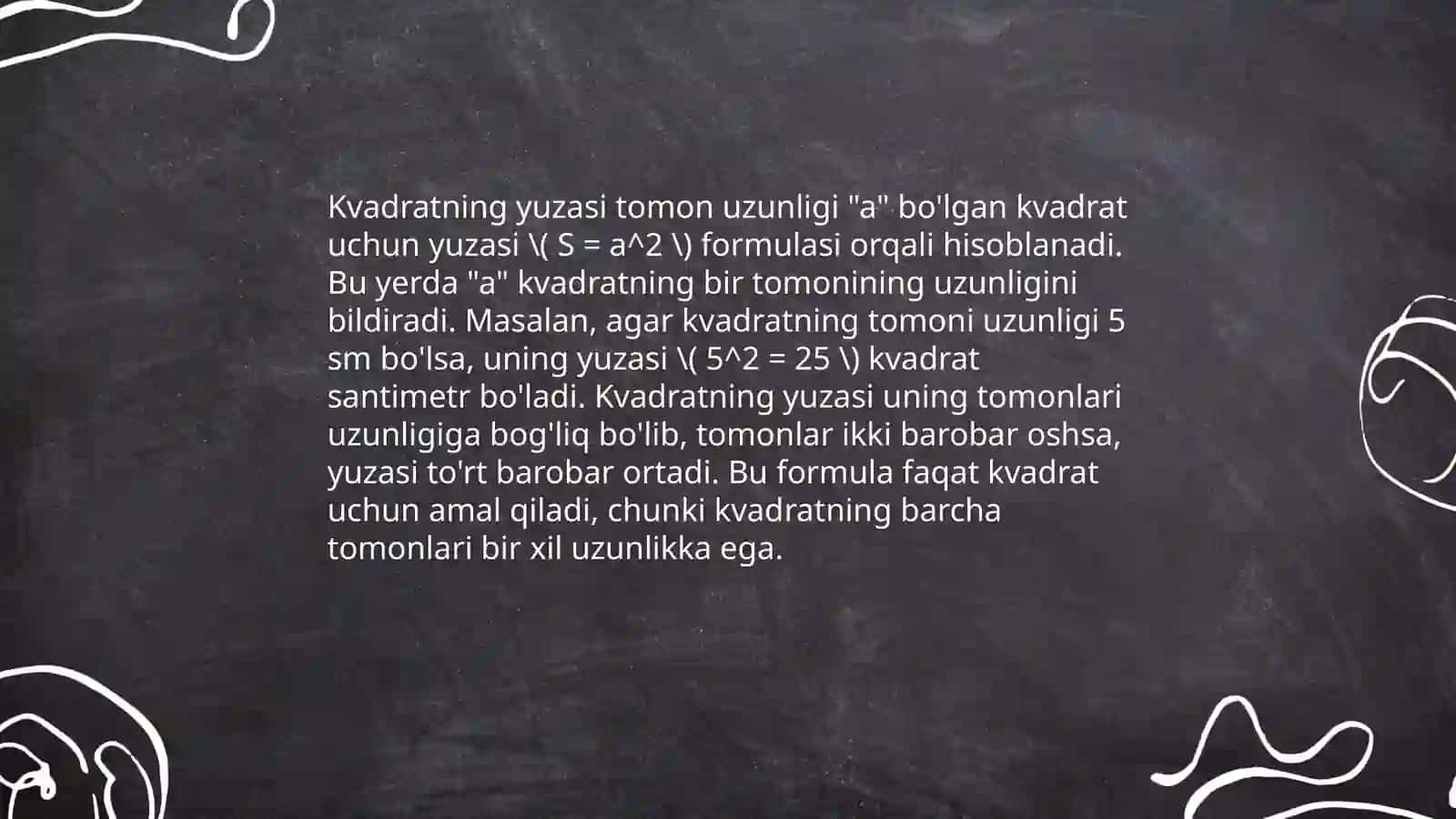 Yuza va perimetr ( 4-sinf ) 4
