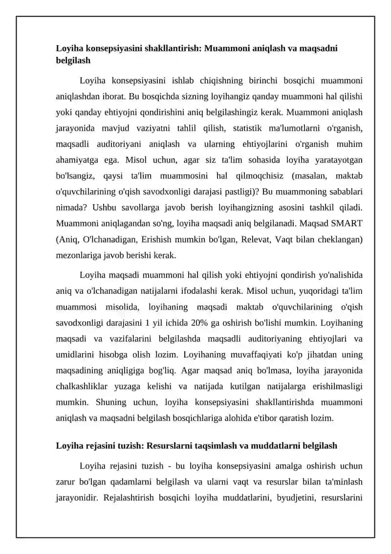 O'z medialoyihasini ishlab chiqish va taqdim etish 4