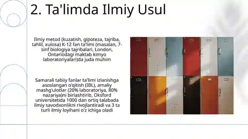 Tabiiy fanni o’qitishda ta’lim tarbiyaning o’rni 4