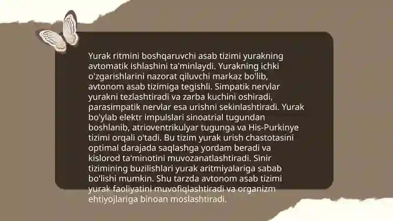 Yurak faoliyatini boshqarilishini o‘ziga xosligi 4